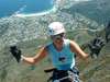 Emma Harrop - abseiling down Table Mountain
